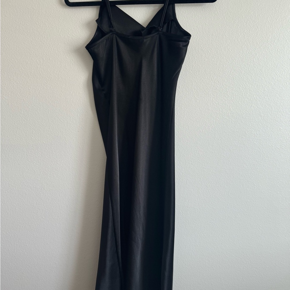 Bebe Black Slip Dress Spaghetti Strap Cocktail